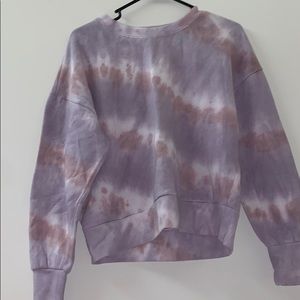 Tie dyed crew neck